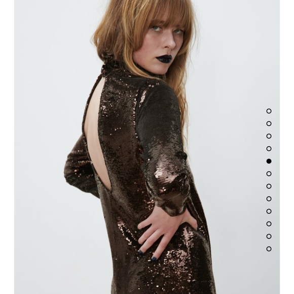ZARA SEQUIN KNIT DRESS Bloggers favorite - Picture 5 of 13